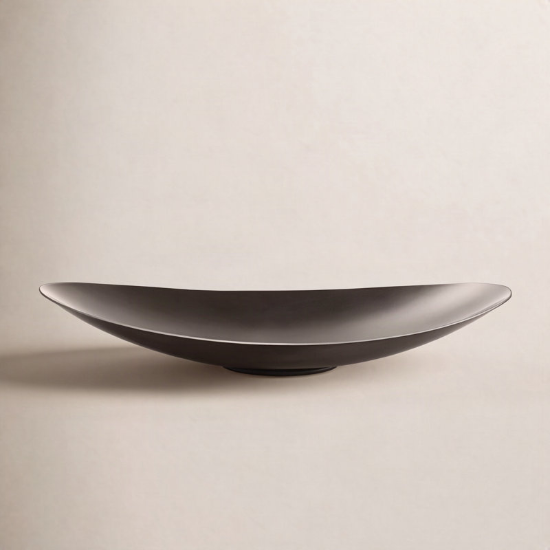Ondea Stainless Steel Decorative Bowl, 2.17" H x 13.39" W x 11.22" D