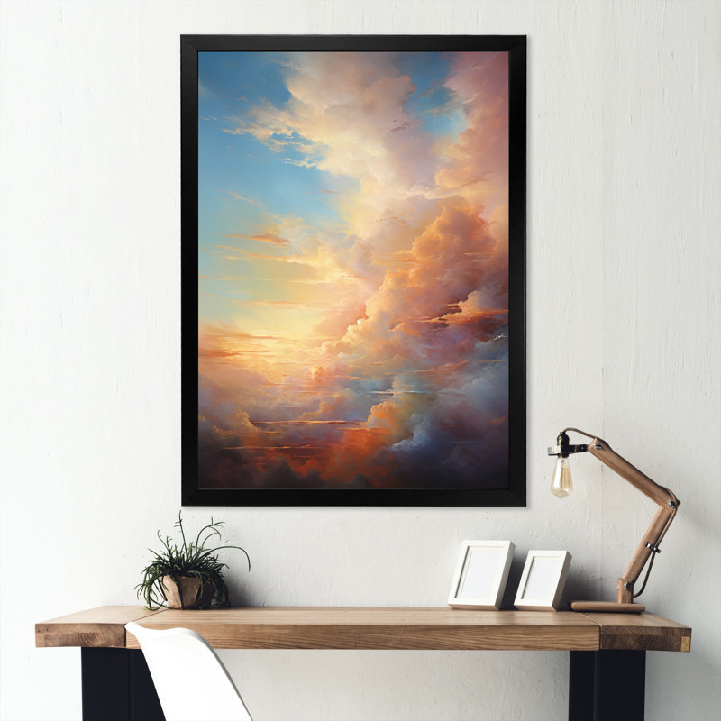 «Ithaman Sunset Celestial Symphony» - impression, Cadre photo noir, H 40 po x l 30 po x P 1,5 po