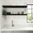 Large Black Wall-Mounted Shelving Unit (2-Piece Set), Suitable For Various Spaces, Farmhouse Style, For Both Display And Storage.-327785403