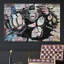 «Black and White Gorilla Punching Graffiti & Street Art Pop Art Modern Urban Multicolor», impression sur toile-97559156-97559155