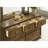 Walnut Transitional 2-Drawer Nightstand with Bronze Knobs