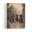 " Witches Forest Dance Gothic Mystical Vintage Forest Landscape Wall Art Print " Print-1076792352