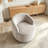 Swivel Accent Armchair Barrel Chair With Black Powder Coating Metal Ring-869425595