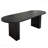 Extendable Dining Table 4-8 Person Oval Wooden Strip Base Family-571484918