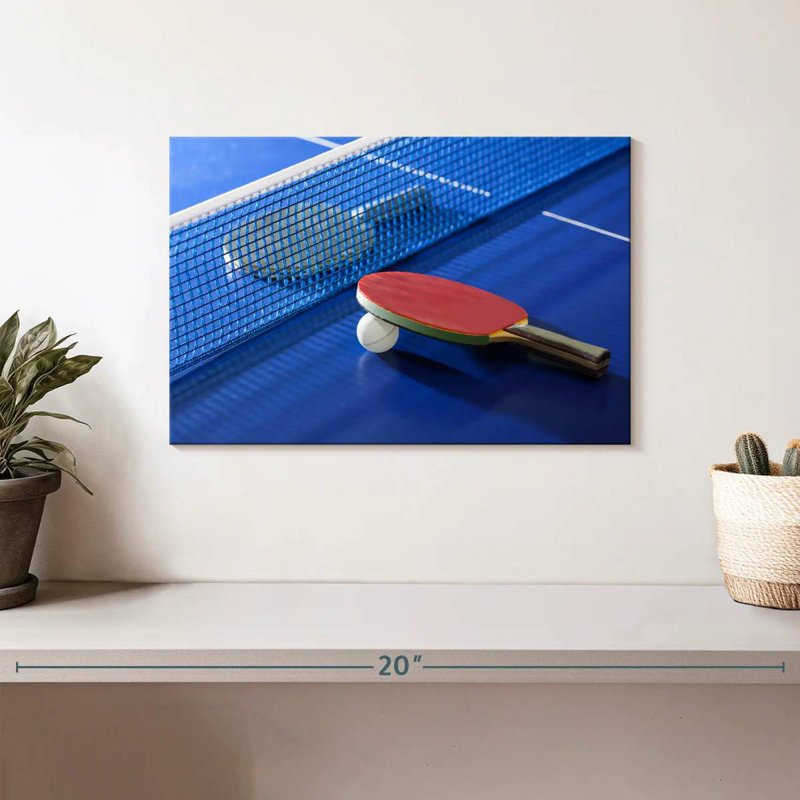 Sireci Blue Table Tennis, 8" H x 12" W