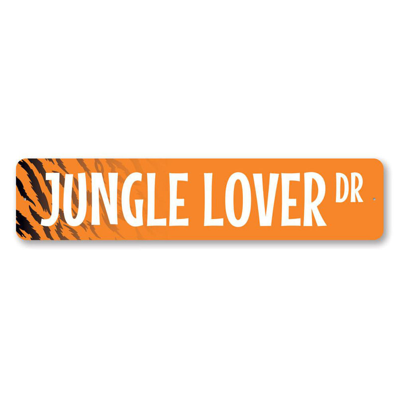 Panneau en aluminium Jungle Lover Street, H 6 po x l 24 po x P 0,06 po