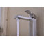 Robinet pour salle de bain à poignée simple, robinet de lavabo en nickel brossé