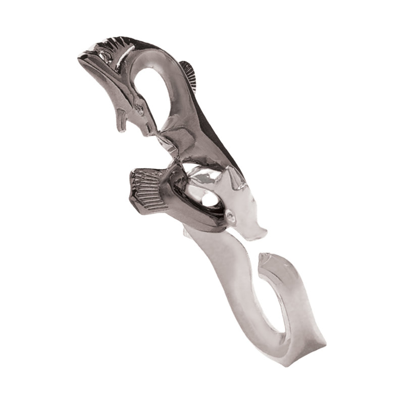 Hanayama niveau 3 casse-tête hippocampe, Gris / blanc