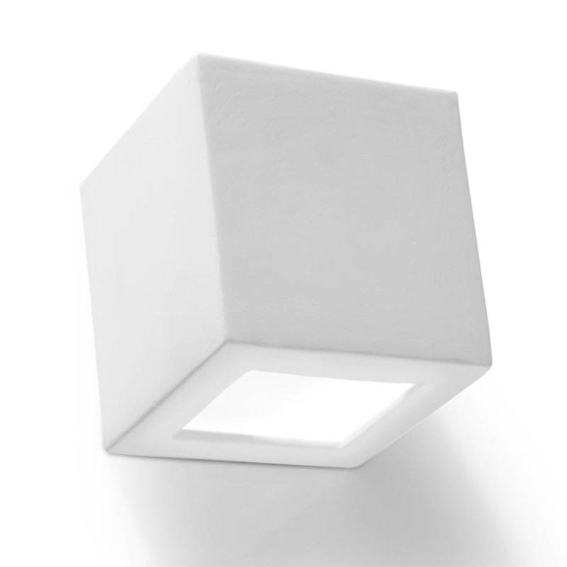 Anberlyn Ceramic Flush Mounted Sconce, White