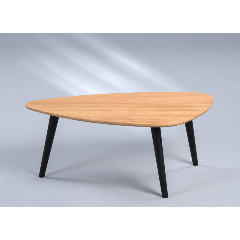 Yoder Solid Wood Three Leg Coffee Table, 36cm H x 92cm W x 60cm D