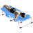 Adjustable 5 White+Blue Tanning Chair With Face And Arm Holes, 31 Folding Chaise Lounge For Pool, Beach, Camping - Frame, Soft Pad, Side Pocket Deck,-1218325885