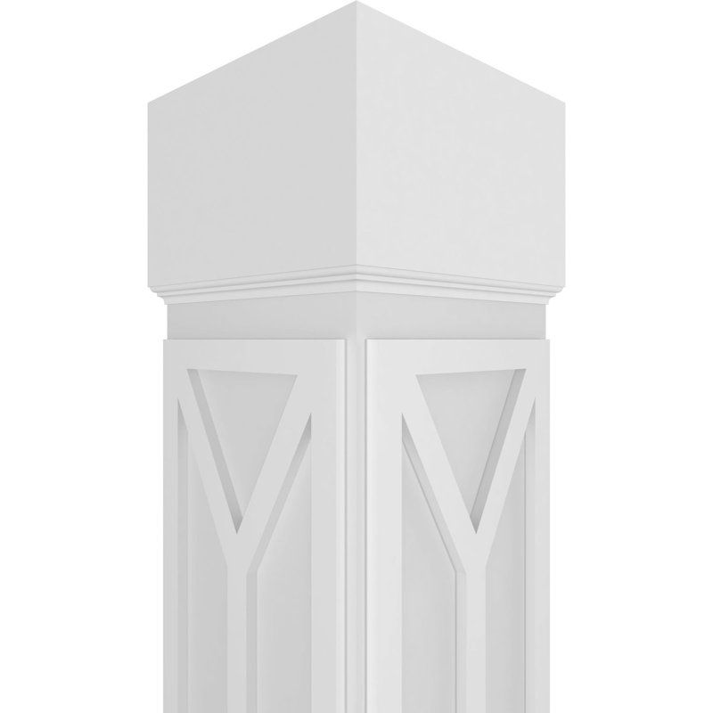 Colonne de style mission carrée classique non carrée San Carlos avec base standard et base standard Craftsman