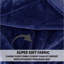 Airabella Heated Throw Blanket Electric Heated Blanket 9 Heat Settings (Navy Blue)