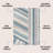 Huddersfield Rainbow Contemporary Stripe Blue/Cream/Gray Rug-1779075593