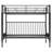 Twin Metal Bunk Bed, Multi-Function,Black