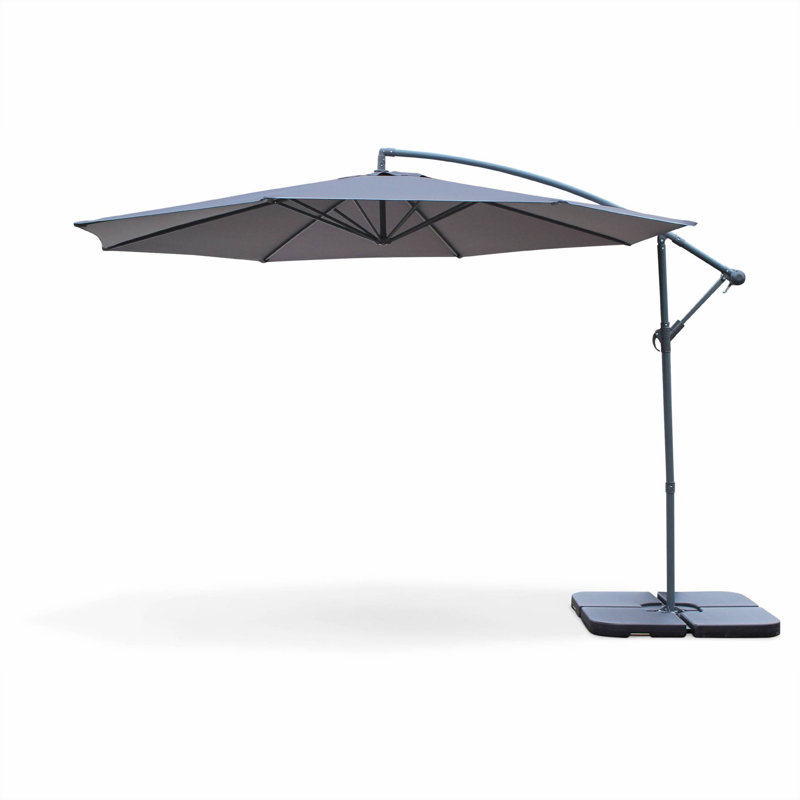 Nia 350cm Cantilever Parasol, Grey
