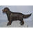 Leamington Golden Retriever dog bronze statue - Size: 26"L x 7"W x 16"H. 