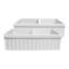 FarmhausQuatro 33" x 20" Double Bowl Front Apron Fireclay Sink-93327030
