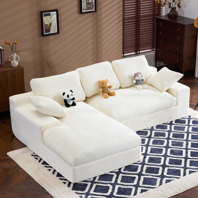 Corduroy Compressed Sofa It Has A Soft And SkinFriendly Sitting Feel