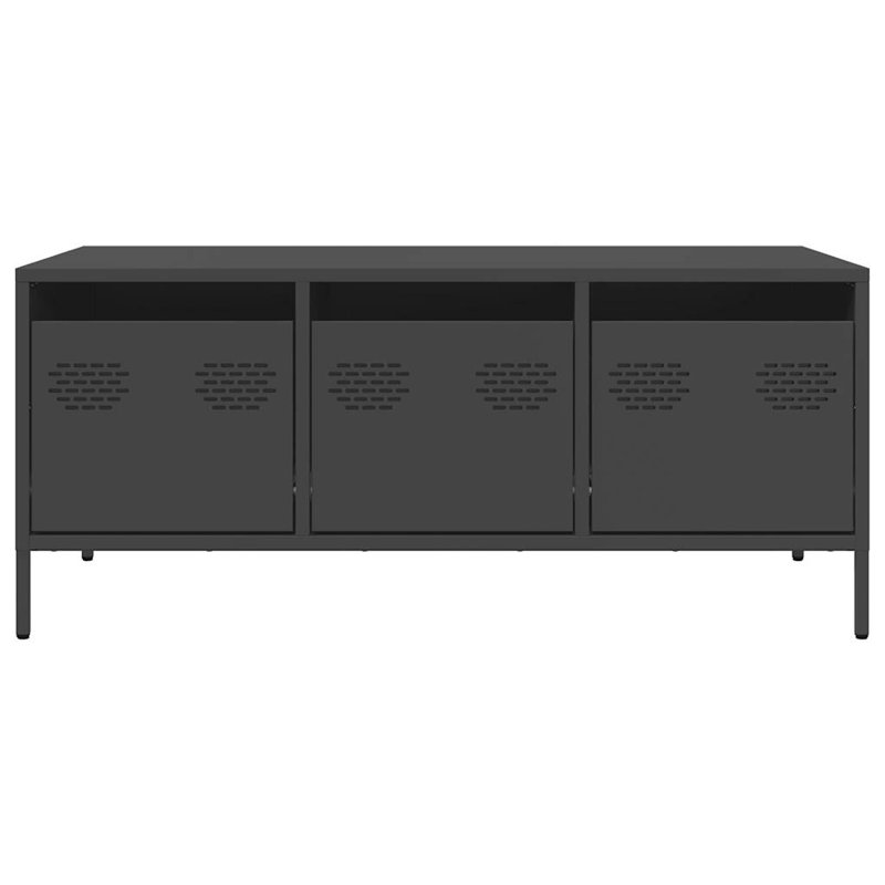 Antionett Coffee Table with Storage, Black