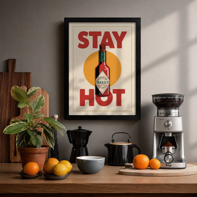Stay Hot Retro - Framed Print