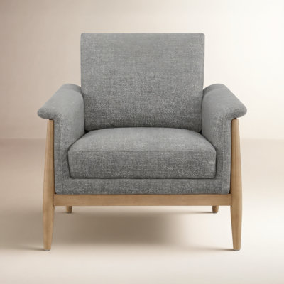 Minetta Accent Chair With Solid Wood Legs