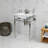 Kingston Brass Edwardian 24-Inch Ceramic Console Sink with Brass Legs (8-Inch, 3-Hole)-66069191-122059460