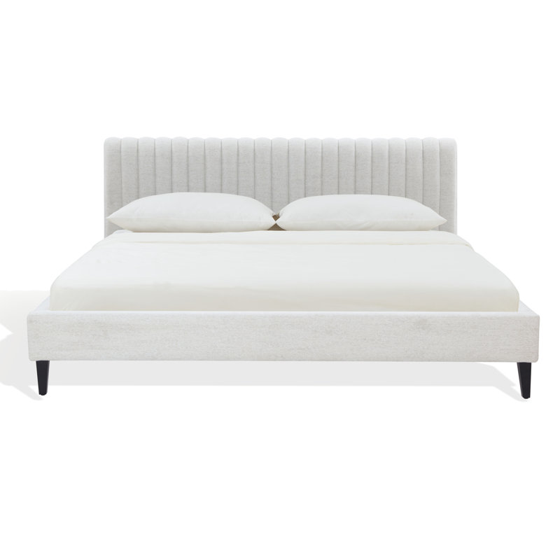 Lit en chenille Kerribecca, Taupe, Queen
