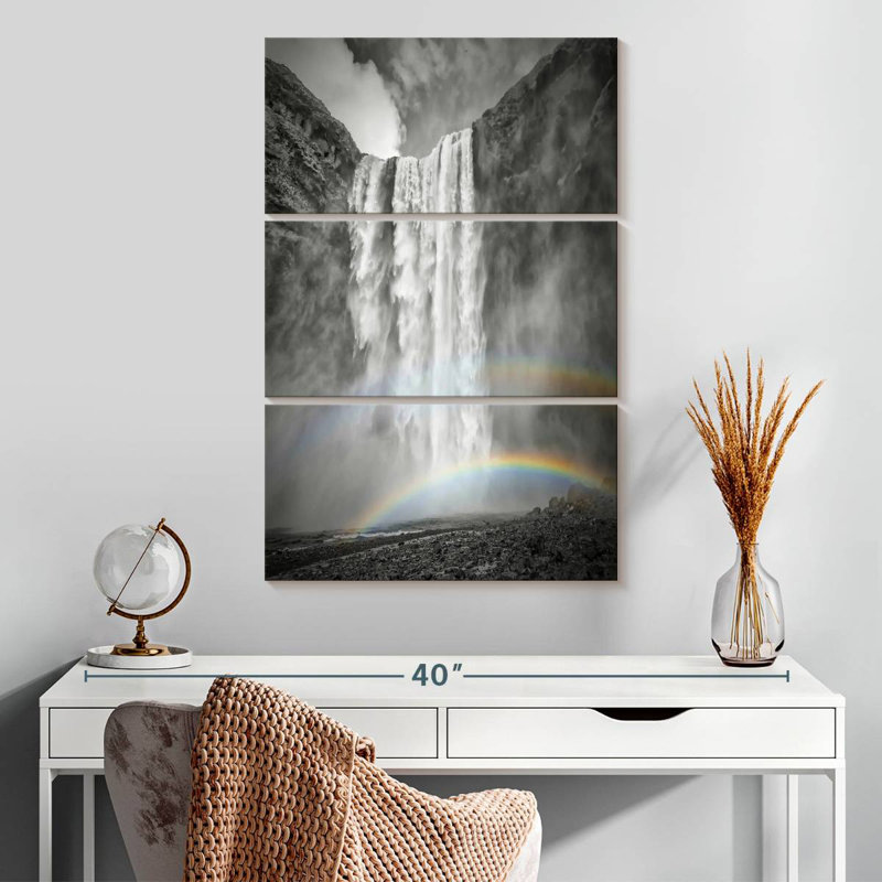 Iceland Double Rainbow, 32" H x 20" W