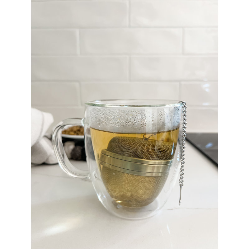 Frieling Stainless Steel Tea Strainer, 4" H x 3" W x 3" D