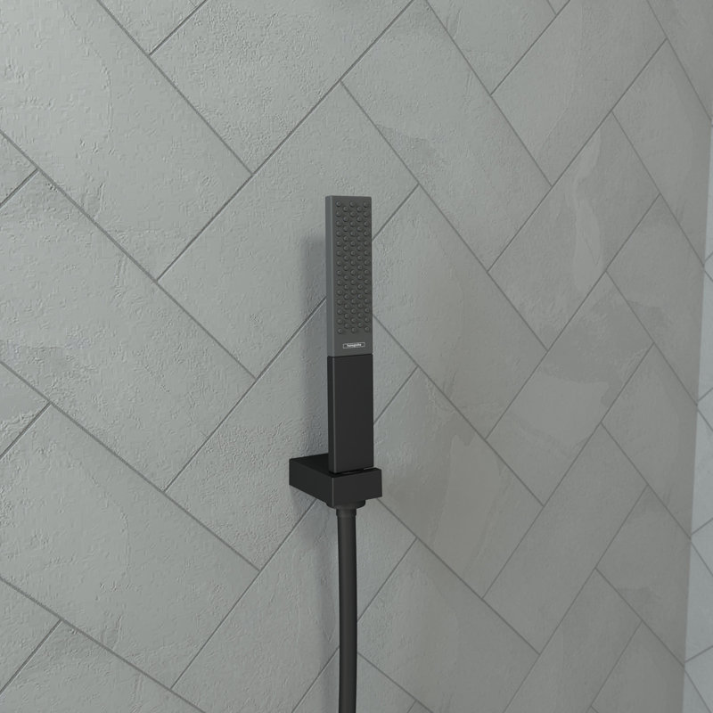 Hansgrohe Rainfinity Baton Handheld Shower Head 100, 1.75 GPM, Black