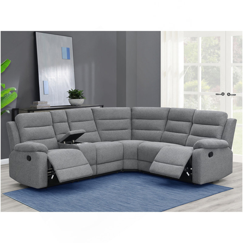 Canapé modulaire 3 pièces Aaron Smoke