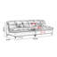 Canapé modulaire noir en similicuir-129021680
