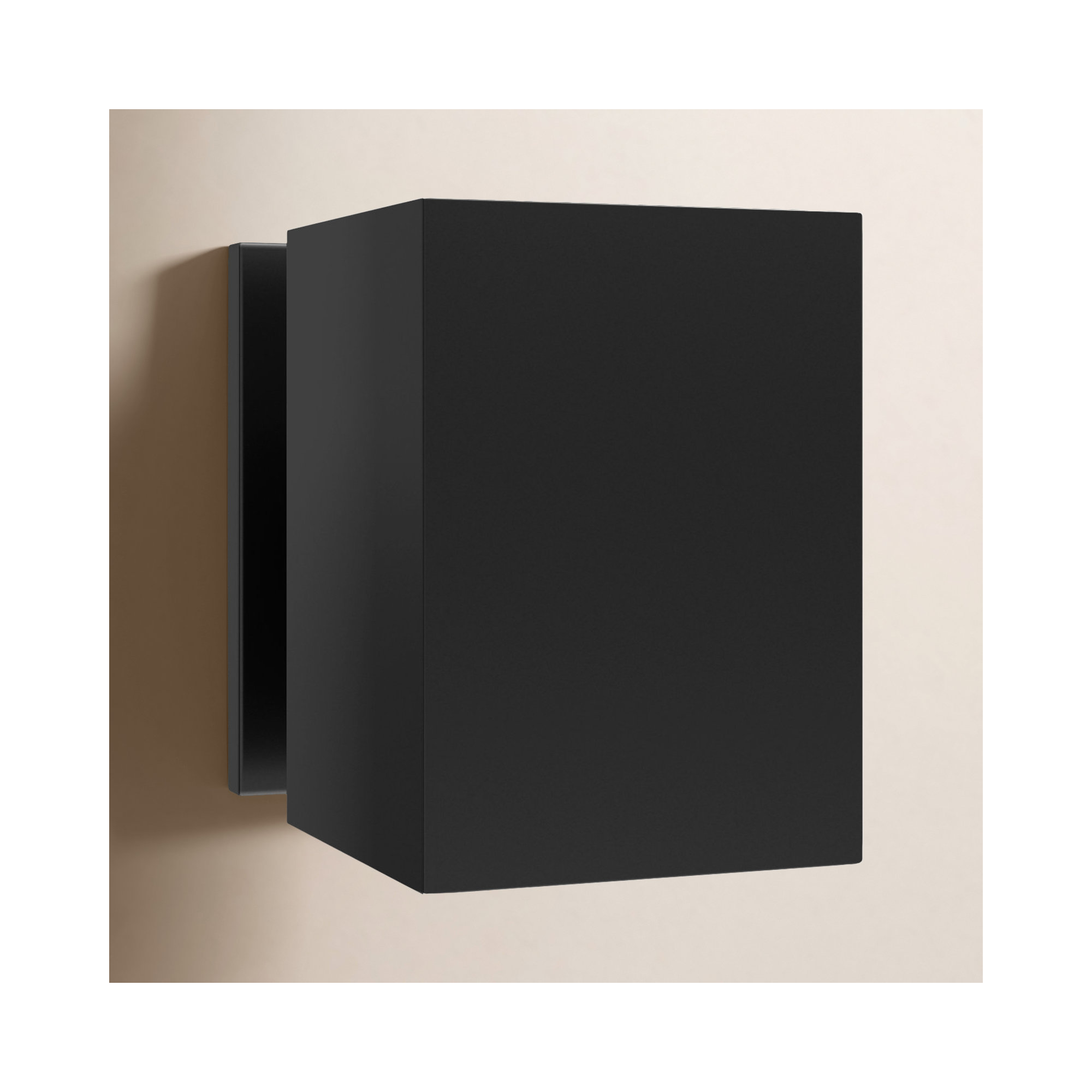 Dyer Single Light Outdoor Wall Light, No, Black, 7" H x 5" W x 5" D