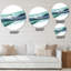 Horloge murale moderne à motif scintillant bleu clair-34140938-34157450