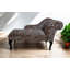 Elegant Leopard Print Fabric Chaise Longue – Comfortable Upholstered Lounger for Living Room, Bedroom, or Lounge
