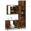 3 Piece Bathroom Furniture Set Engineered Wood-1508332343