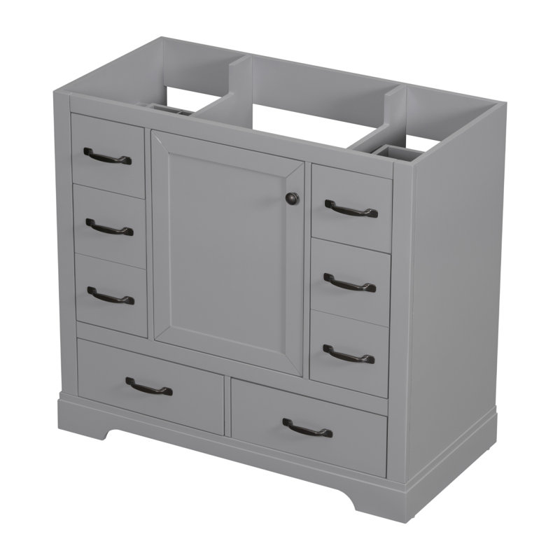 Meuble-lavabo de salle de bain sans base de meuble-lavabo seulement, Gris
