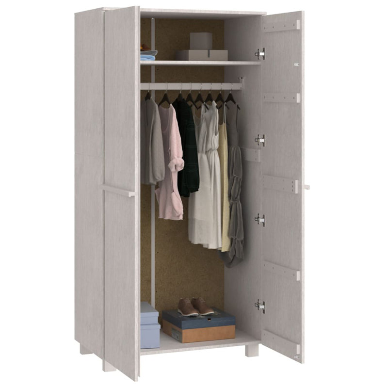 Jabier 2 Door Wardrobe, White