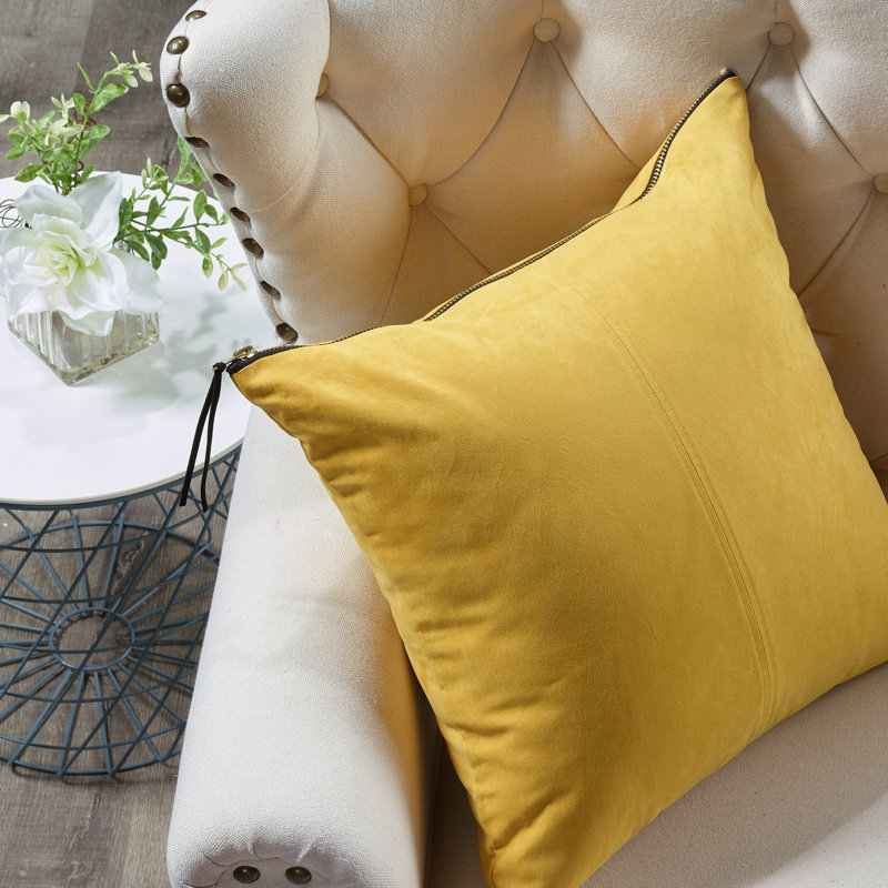 Housse de coussin carré, Cari citron