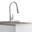 Beckham - Armoire à linge 24 po avec robinet et évier en acier inoxydable - blanc-1475667944