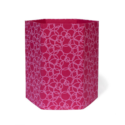 Corbeille de rangement / poubelle recyclée en coton recyclé