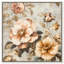 Art floral rétro sur toile rétro rose II par Art Remedy-113260064-113546240