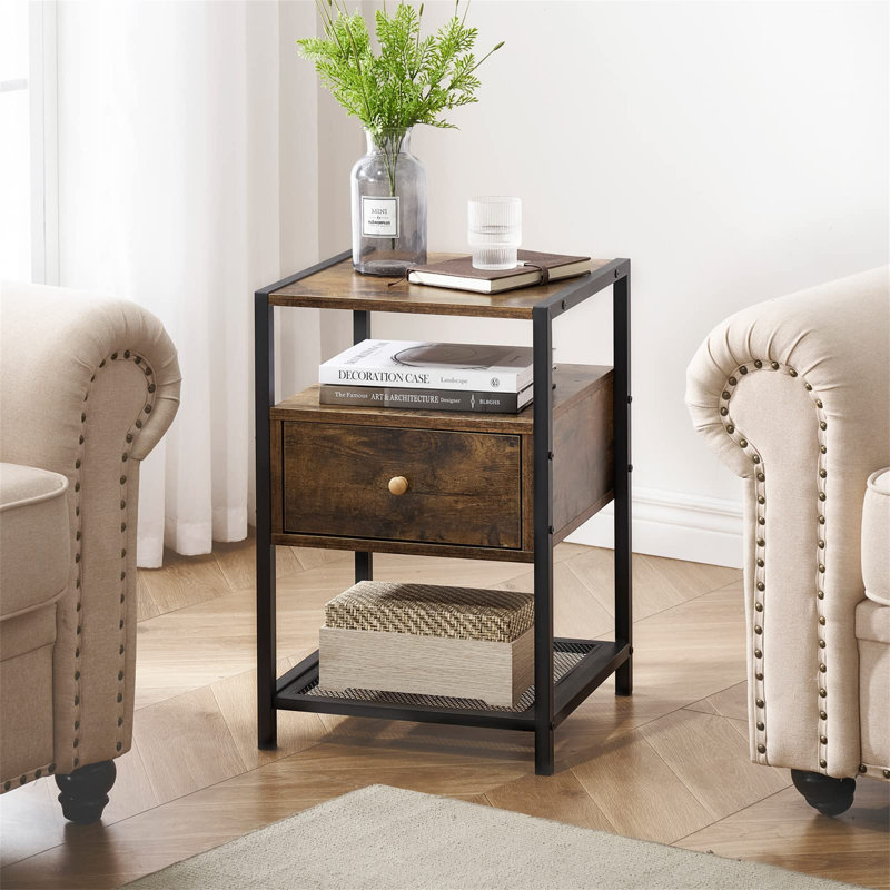 Conestoga 40cm W Steel Bedside Table