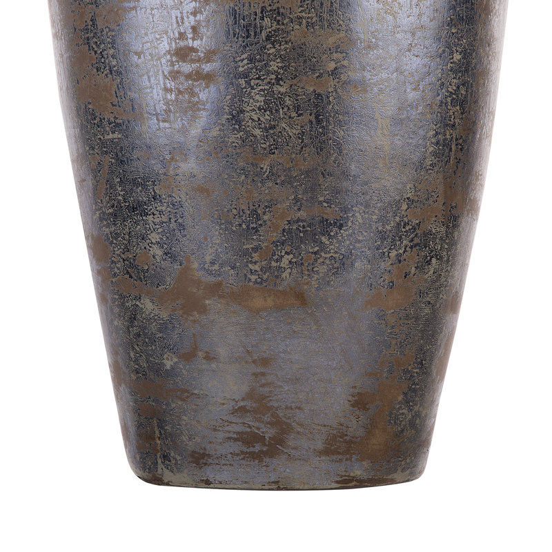 Kendal Handmade Terracotta Floor Vase, Dark Grey
