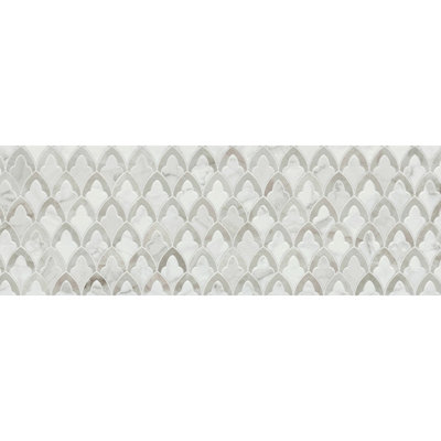 Marquesa Floret 16 in. x 47 in. Satin Ceramic Wall Tile (15.4 sq. ft./Case)