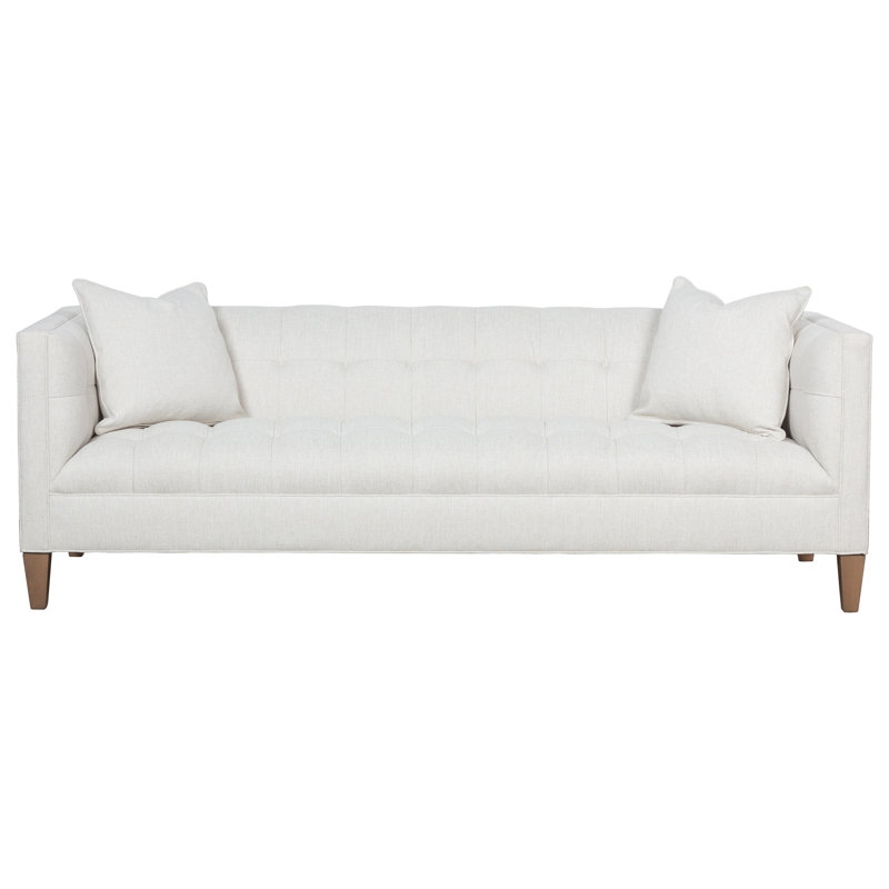 Canapé Dominique, 90.25", Gris anthracite, Platine 3160