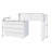 Extended Desktop 10 Drawers Chest Of Drawer Without Handle White Colour Vanity