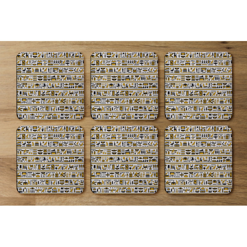 Square 6 Piece Coaster Set
