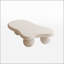 Table basse de 40 pouces en forme de nuage avec 3 pieds sphériques, parfaite pour ajouter élégance et modernité à votre salon-134272624-134272628